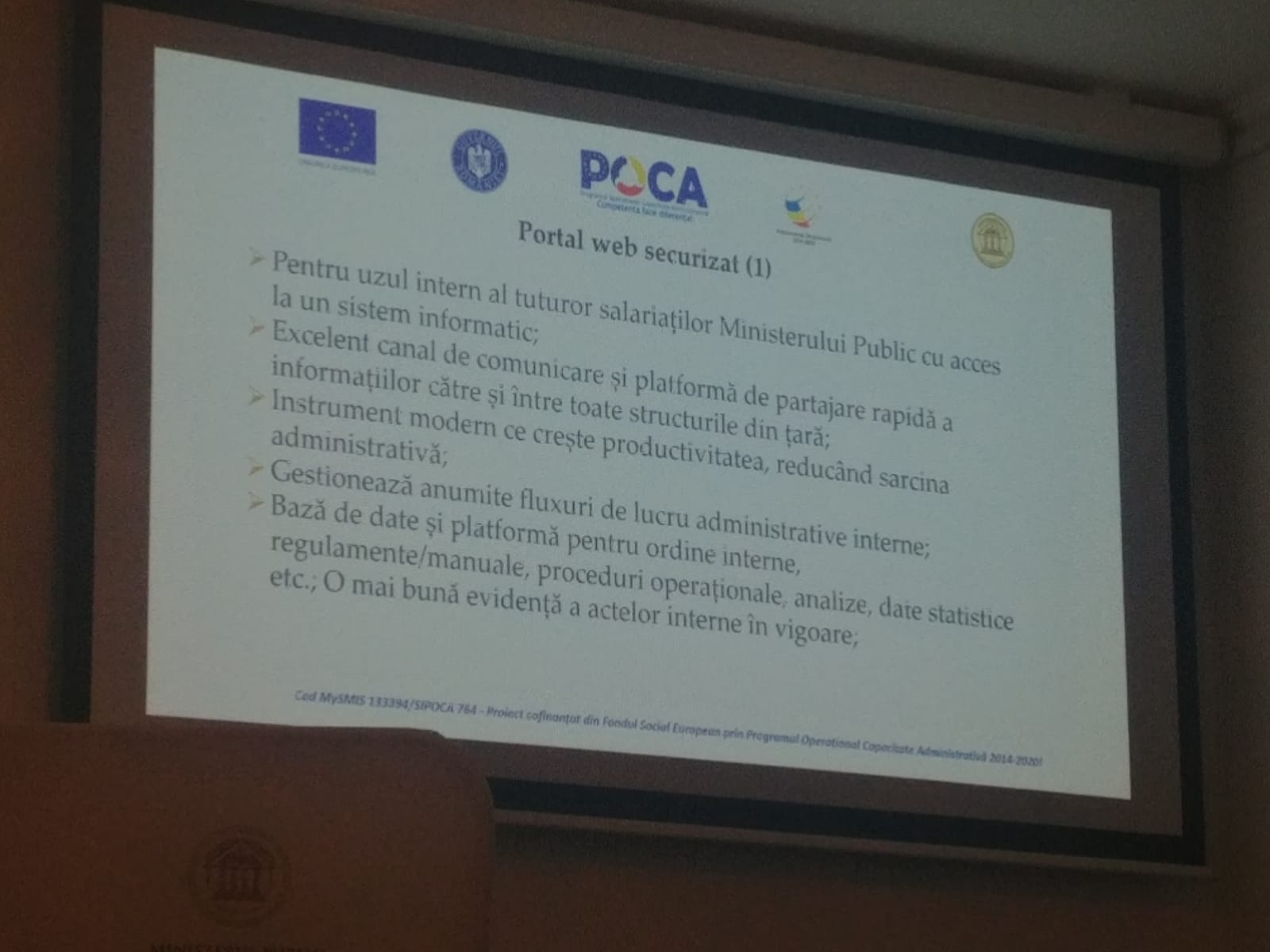 Creșterea capacității administrative a Ministerului Public
