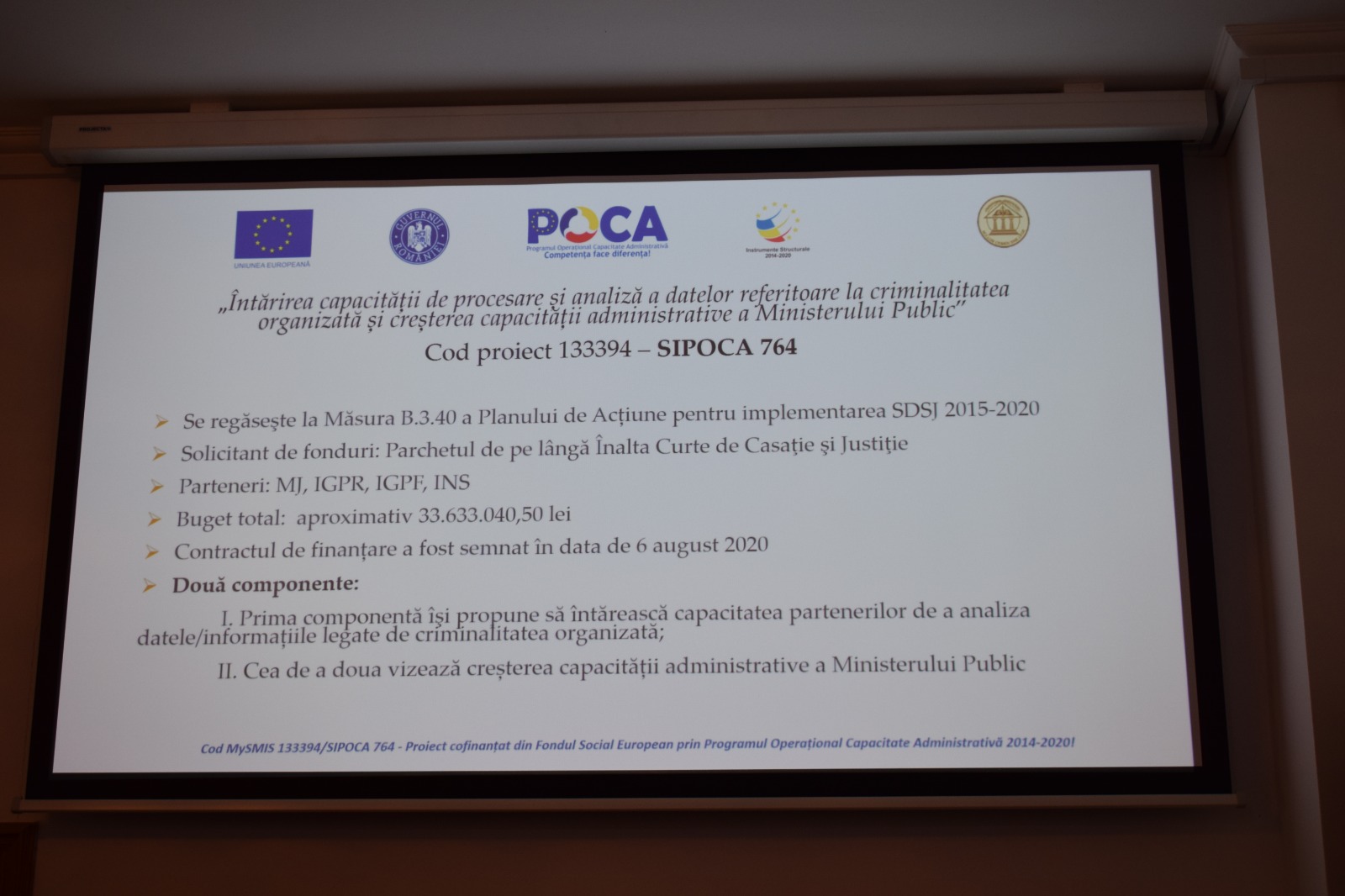 Kick-off echipă proiect PÎCCJ - 23 septembrie 2020