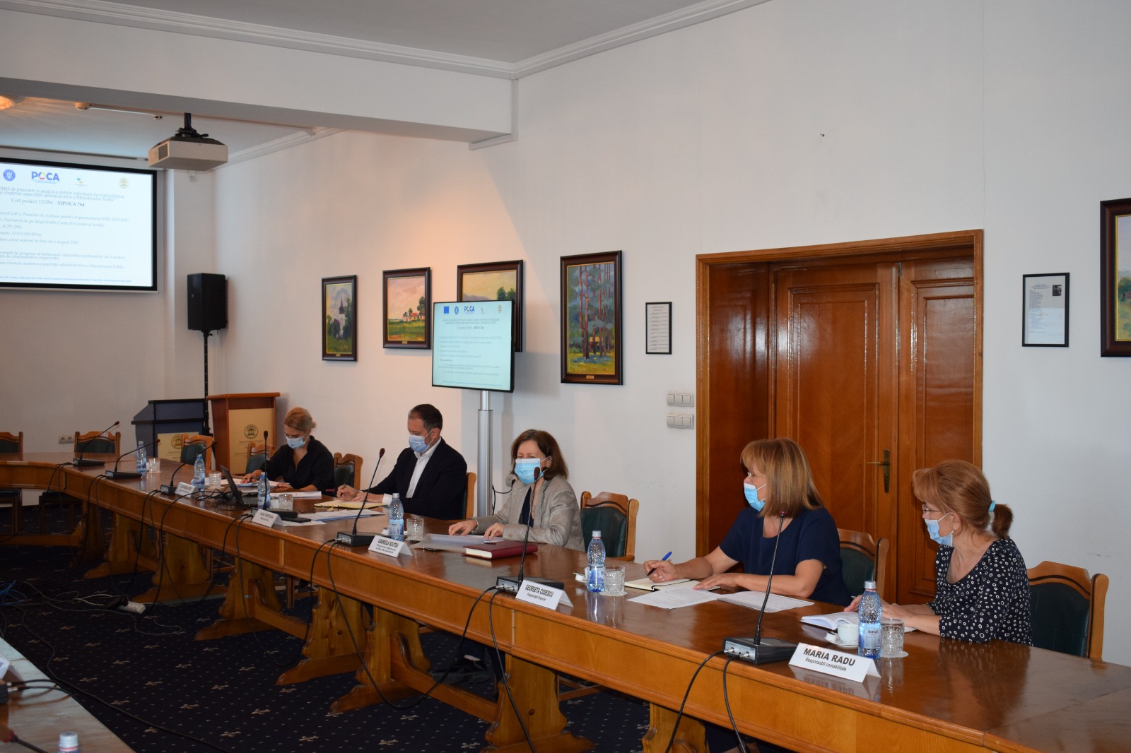 Kick-off echipă proiect PÎCCJ - 23 septembrie 2020